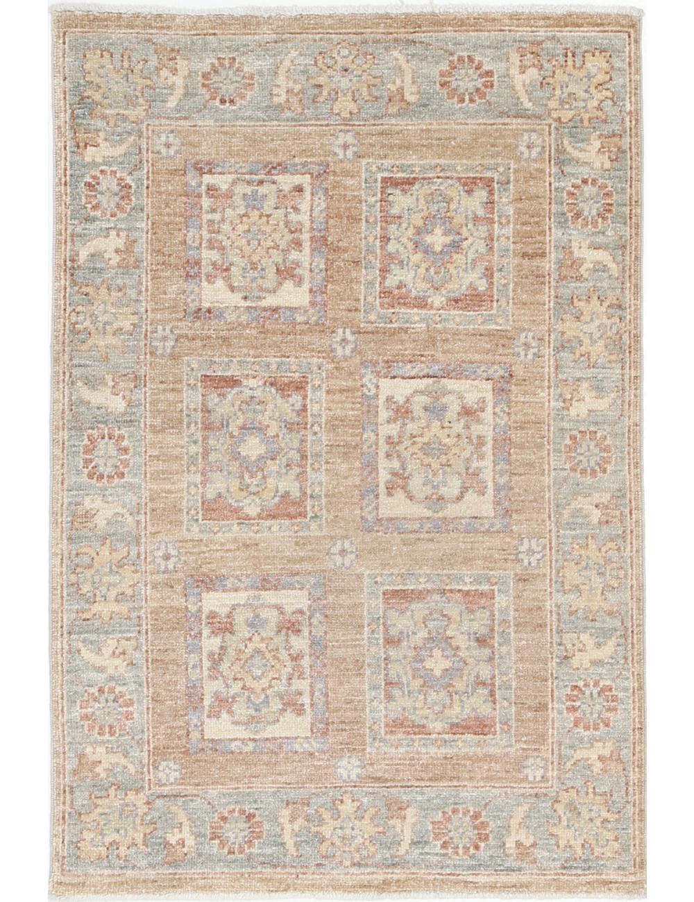Bakhtiari 2' 1" X 3' 0" Hand-Knotted Wool Rug 2' 1" X 3' 0" (64 X 91) / Brown / Grey