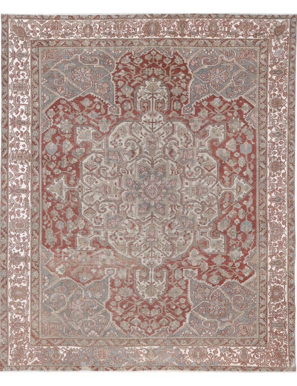 Bakhtiari 10' 7" X 13' 0" Hand-Knotted Wool Rug 10' 7" X 13' 0" (323 X 396) / Rust / Ivory