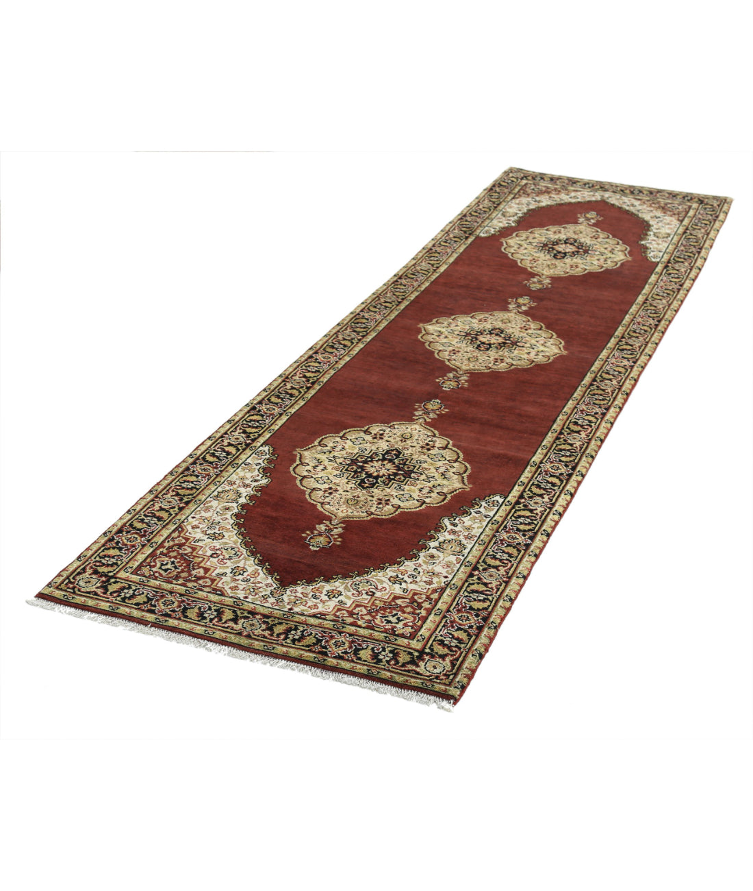 Ziegler 2'8'' X 9'7'' Hand-Knotted Wool Rug 2'8'' x 9'7'' (80 X 288) / Rust / N/A
