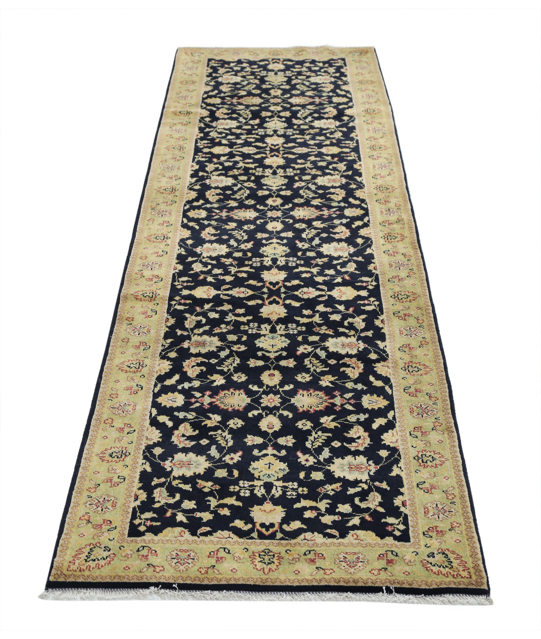 Ziegler 2'8'' X 9'11'' Hand-Knotted Wool Rug 2'8'' x 9'11'' (80 X 298) / Black / N/A