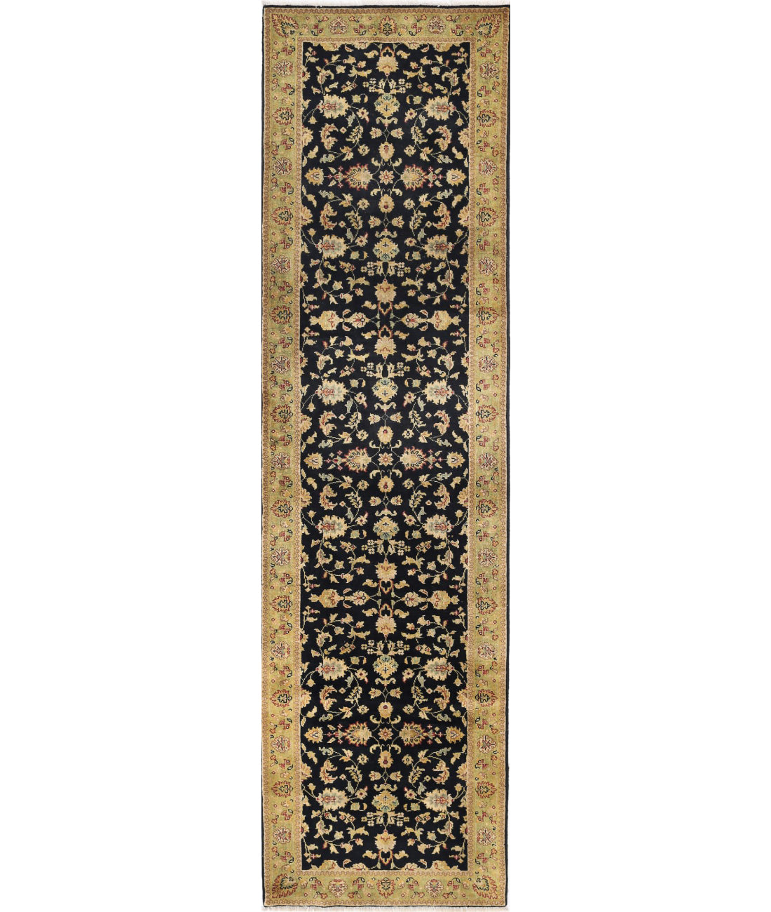 Ziegler 2'8'' X 9'11'' Hand-Knotted Wool Rug 2'8'' x 9'11'' (80 X 298) / Black / N/A