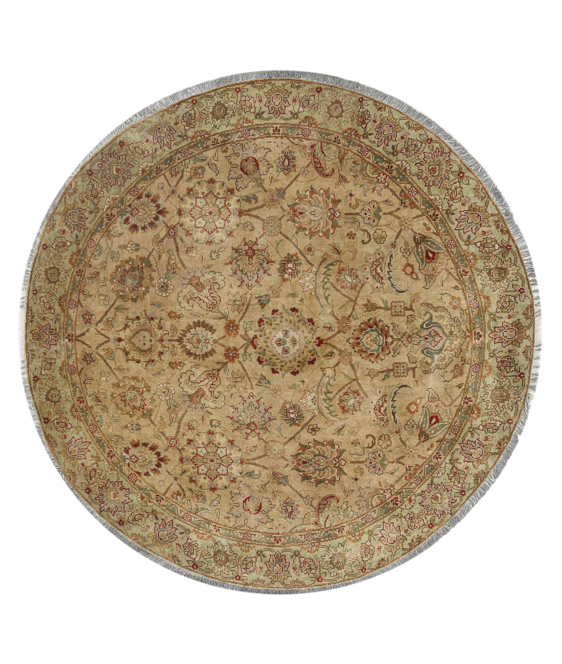 Ziegler 5'5'' X 5'6'' Hand-Knotted Wool Rug 5'5'' x 5'6'' (163 X 165) / Beige / N/A