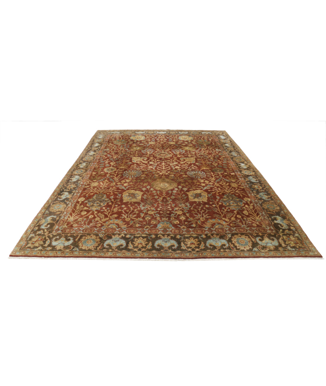 Ziegler 8'10'' X 11'9'' Hand-Knotted Wool Rug 8'10'' x 11'9'' (265 X 353) / Rust / N/A