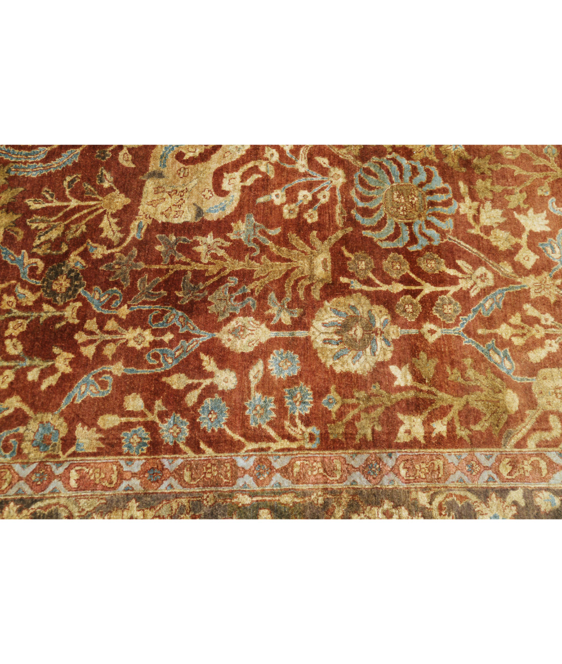 Ziegler 8'10'' X 11'9'' Hand-Knotted Wool Rug 8'10'' x 11'9'' (265 X 353) / Rust / N/A