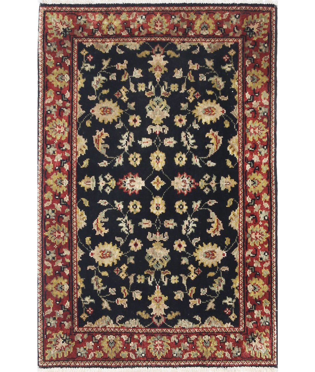 Ziegler 1'11'' X 2'11'' Hand-Knotted Wool Rug 1'11'' x 2'11'' (58 X 88) / Black / N/A