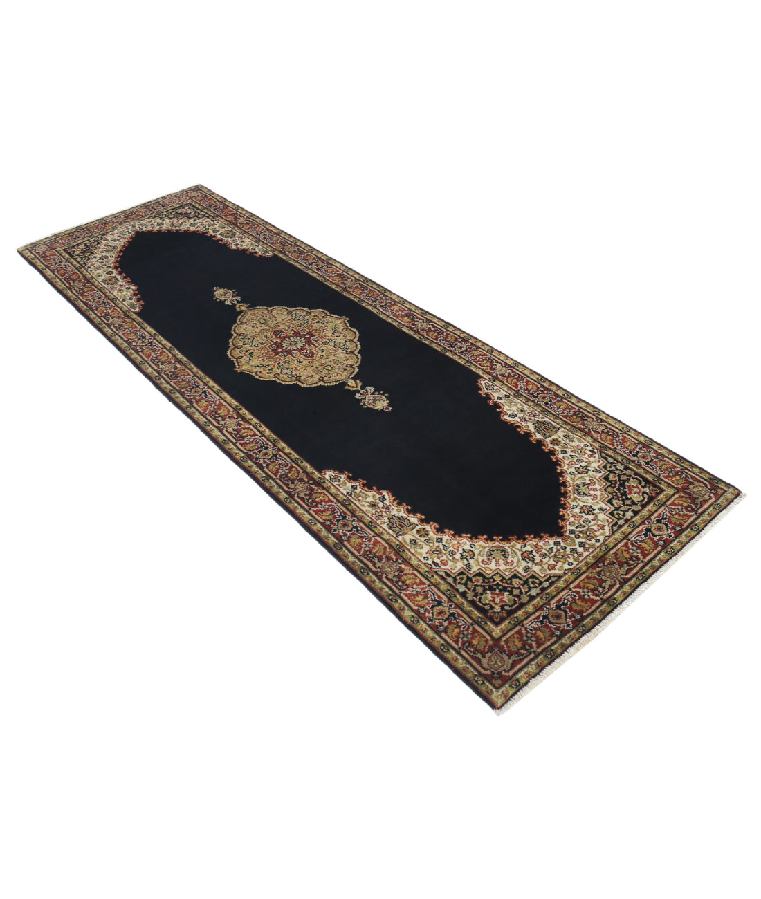 Ziegler 2'7'' X 7'10'' Hand-Knotted Wool Rug 2'7'' x 7'10'' (78 X 235) / Black / N/A