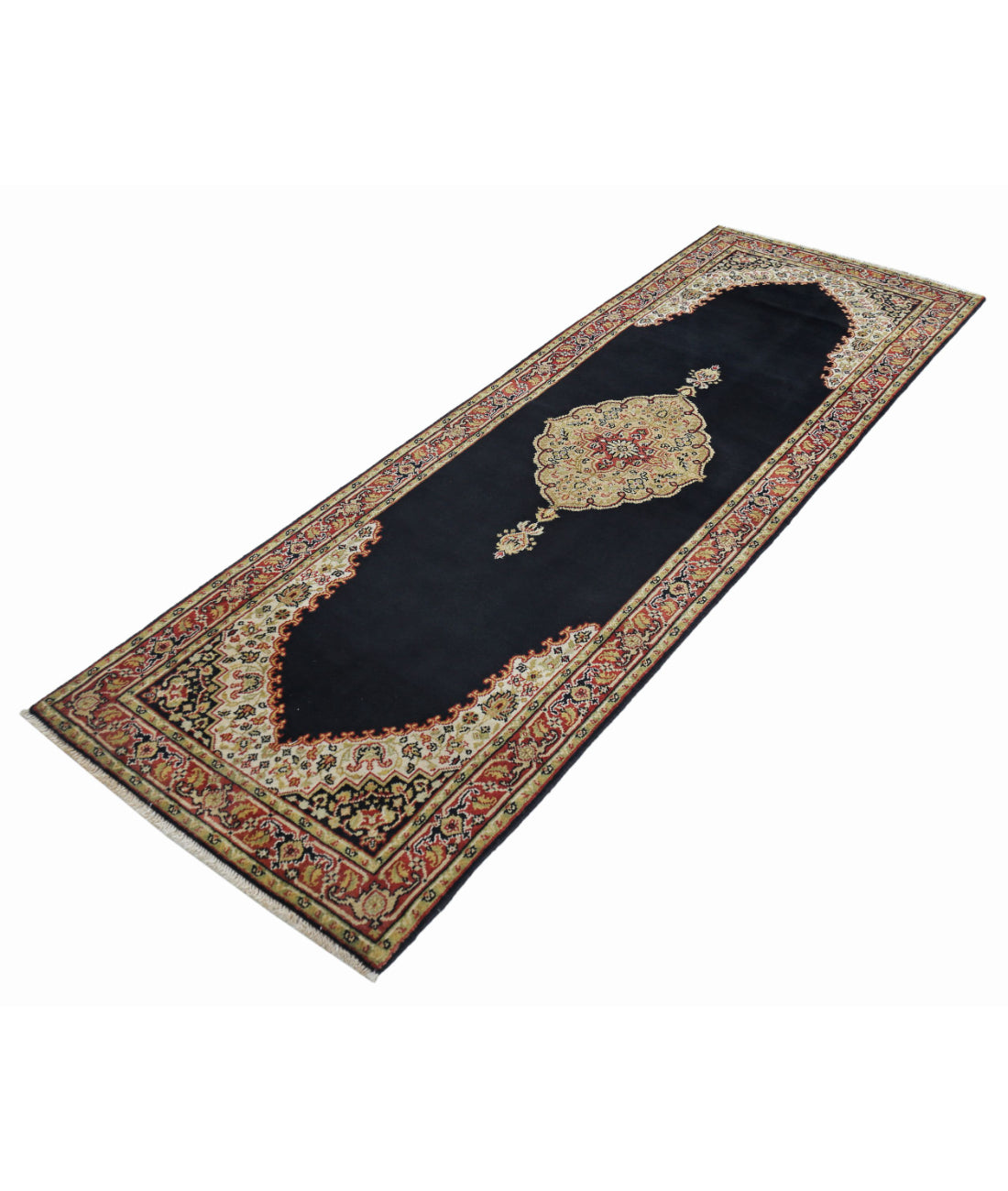 Ziegler 2'7'' X 7'10'' Hand-Knotted Wool Rug 2'7'' x 7'10'' (78 X 235) / Black / N/A