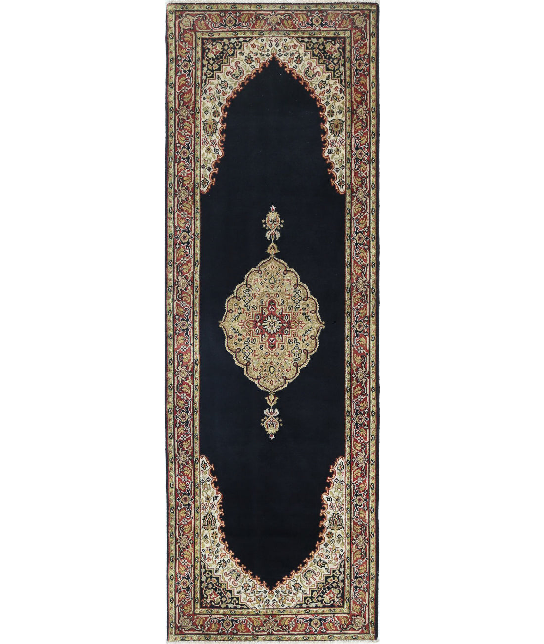 Ziegler 2'7'' X 7'10'' Hand-Knotted Wool Rug 2'7'' x 7'10'' (78 X 235) / Black / N/A