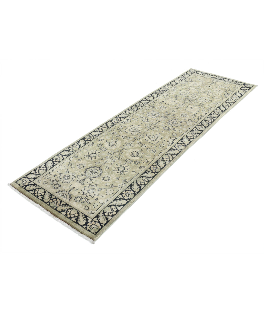 Ziegler 2'6'' X 7'11'' Hand-Knotted Wool Rug 2'6'' x 7'11'' (75 X 238) / Green / N/A