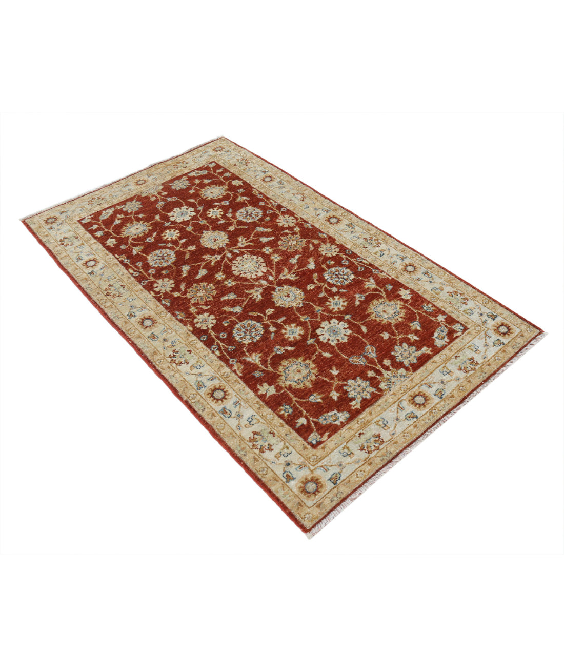 Ziegler 3'0'' X 5'0'' Hand-Knotted Wool Rug 3'0'' x 5'0'' (90 X 150) / Rust / N/A