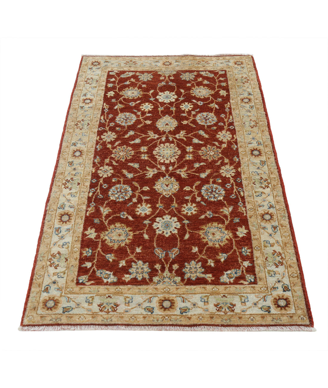 Ziegler 3'0'' X 5'0'' Hand-Knotted Wool Rug 3'0'' x 5'0'' (90 X 150) / Rust / N/A
