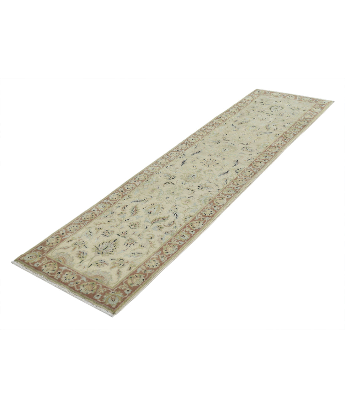 Ziegler 2'0'' X 7'11'' Hand-Knotted Wool Rug 2'0'' x 7'11'' (60 X 238) / Ivory / N/A