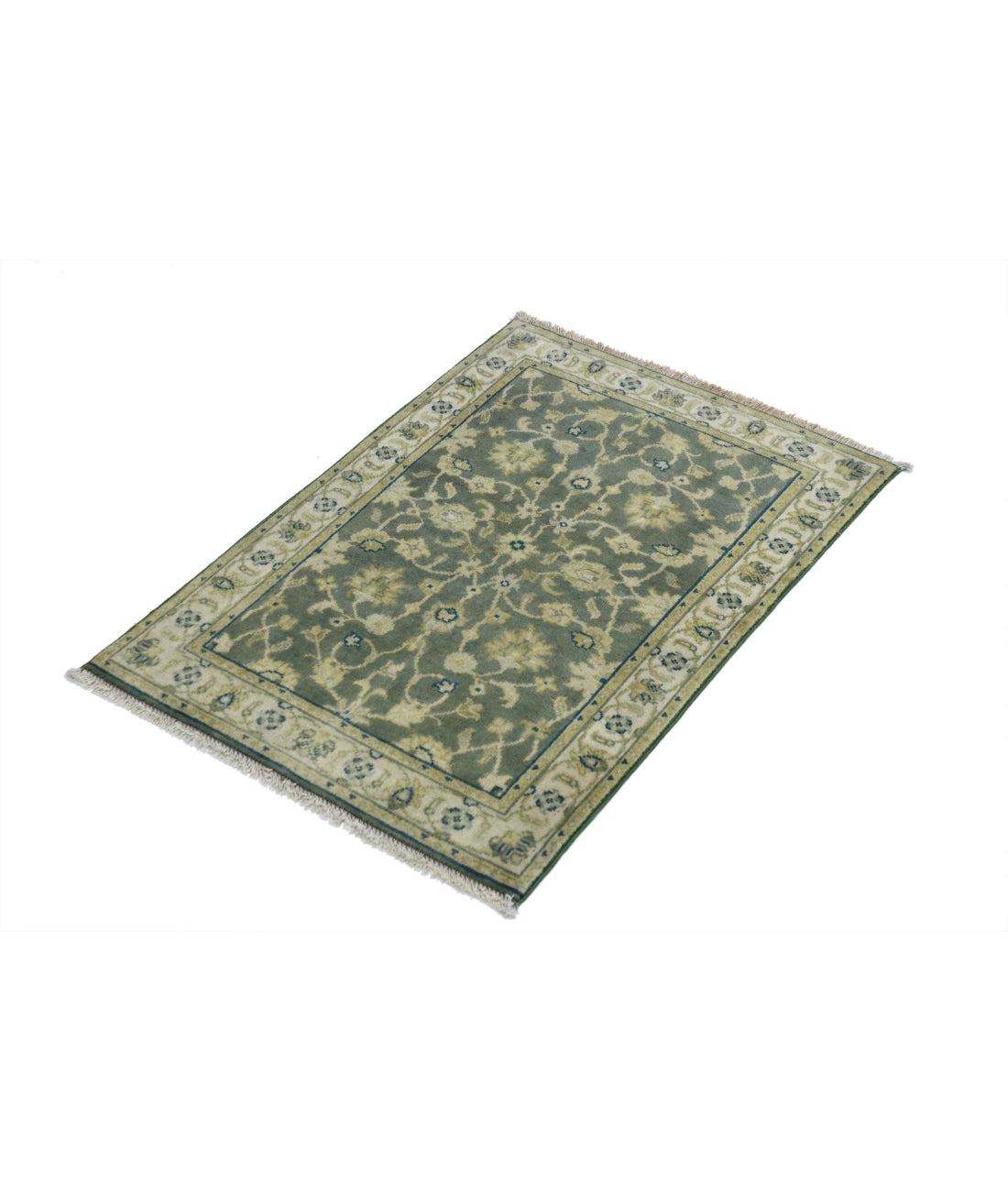 Ziegler 1'11'' X 2'1'' Hand-Knotted Wool Rug 1'11'' x 2'1'' (58 X 63) / Green / N/A