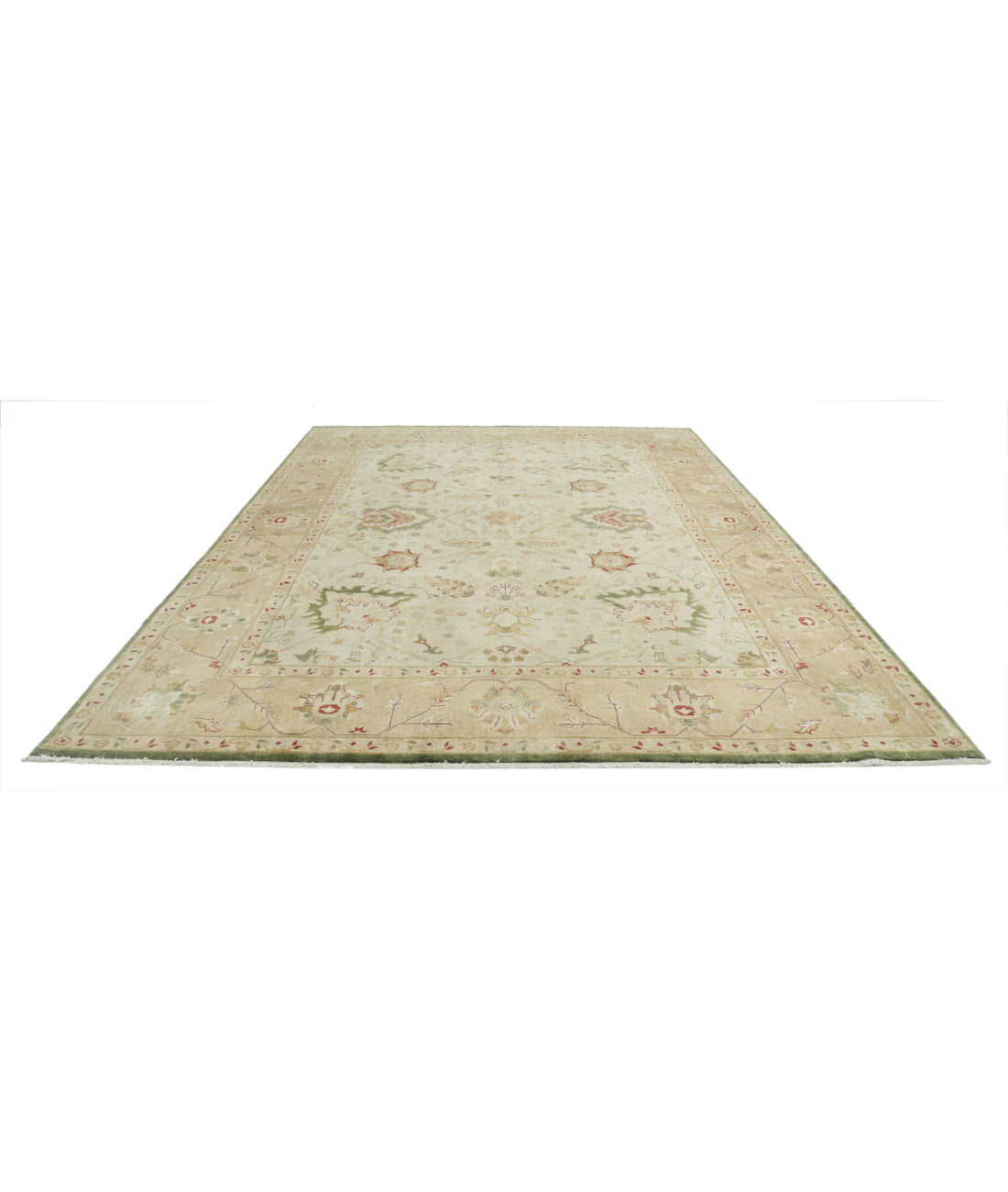 Ziegler 9'9'' X 11'11'' Hand-Knotted Wool Rug 9'9'' x 11'11'' (293 X 358) / Ivory / N/A