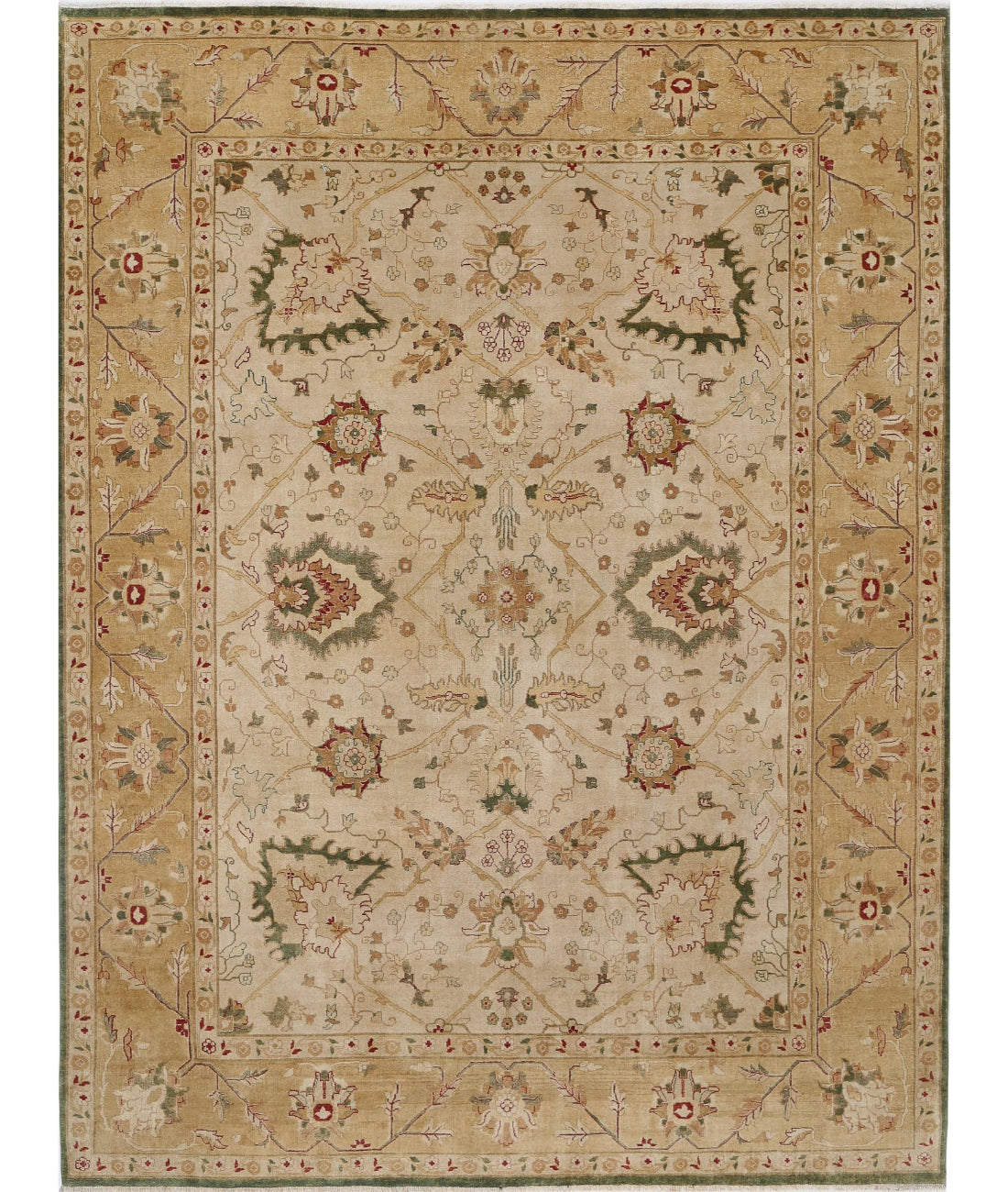 Ziegler 9'9'' X 11'11'' Hand-Knotted Wool Rug 9'9'' x 11'11'' (293 X 358) / Ivory / N/A