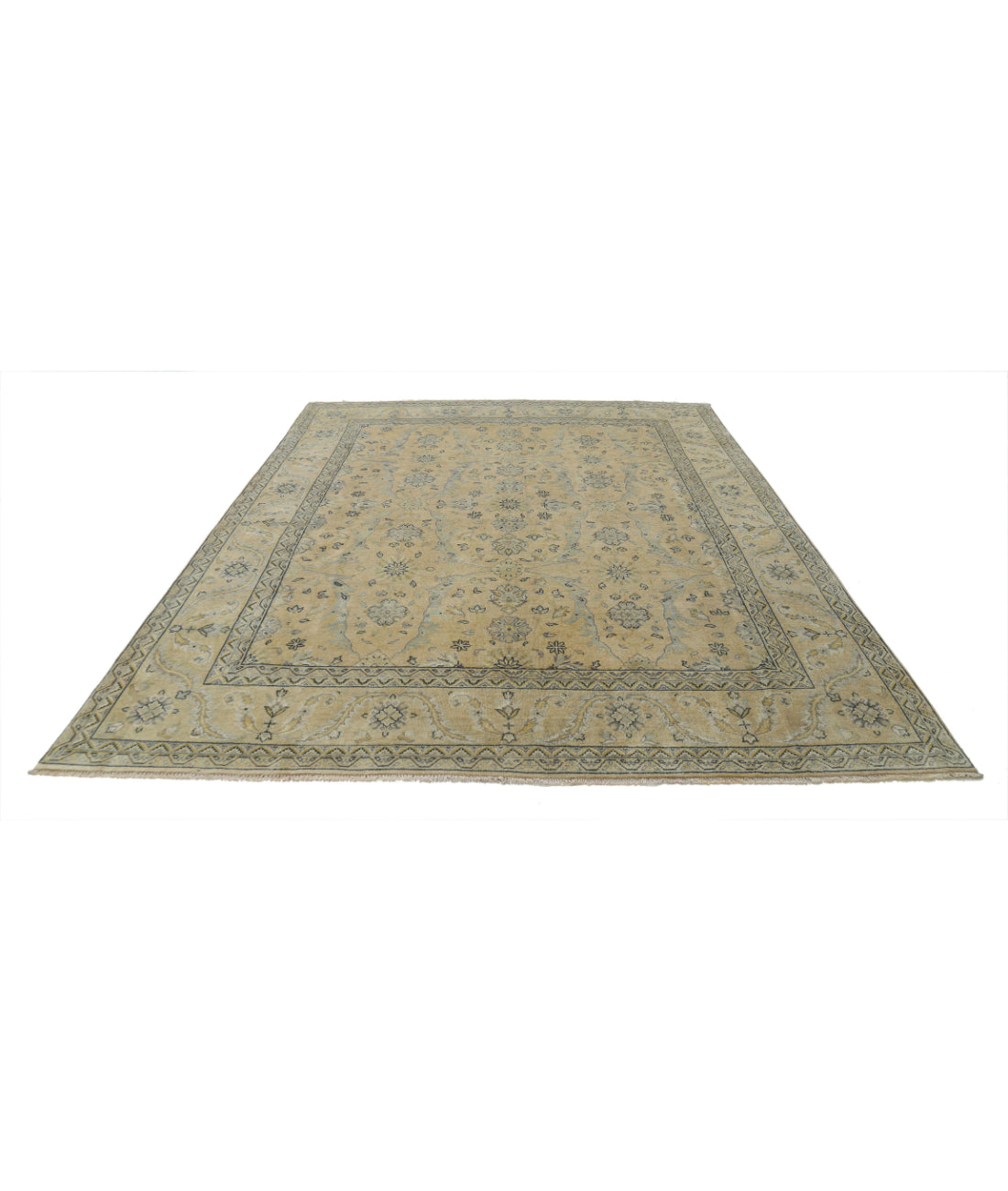 Ziegler 8'0'' X 9'8'' Hand-Knotted Wool Rug 8'0'' x 9'8'' (240 X 290) / Beige / N/A