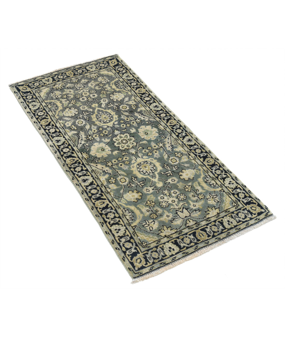 Ziegler 1'11'' X 3'11'' Hand-Knotted Wool Rug 1'11'' x 3'11'' (58 X 118) / Green / N/A