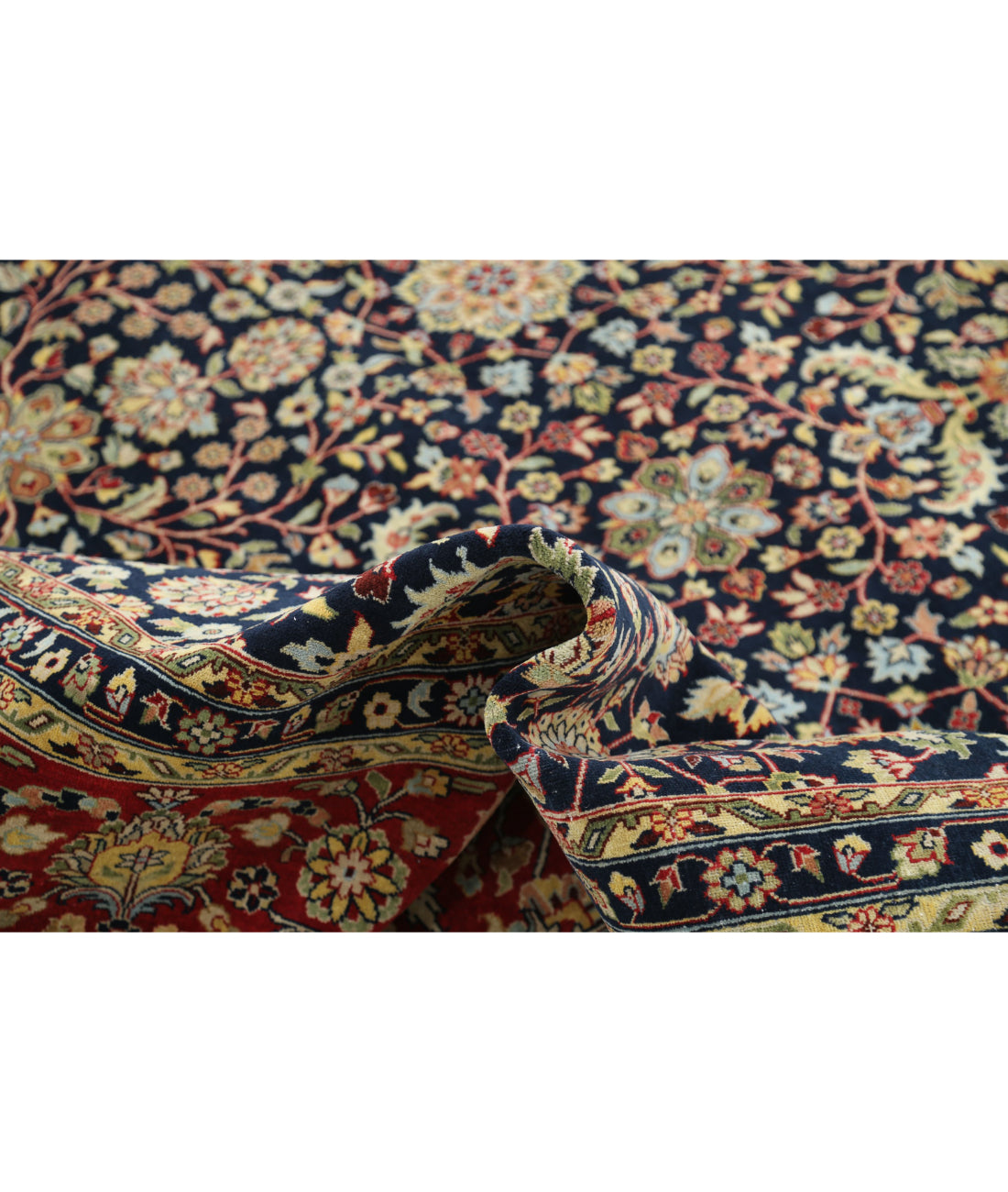 Heritage 8'9'' X 11'11'' Hand-Knotted Wool Rug 8'9'' x 11'11'' (273 X 368) / Blue / Red