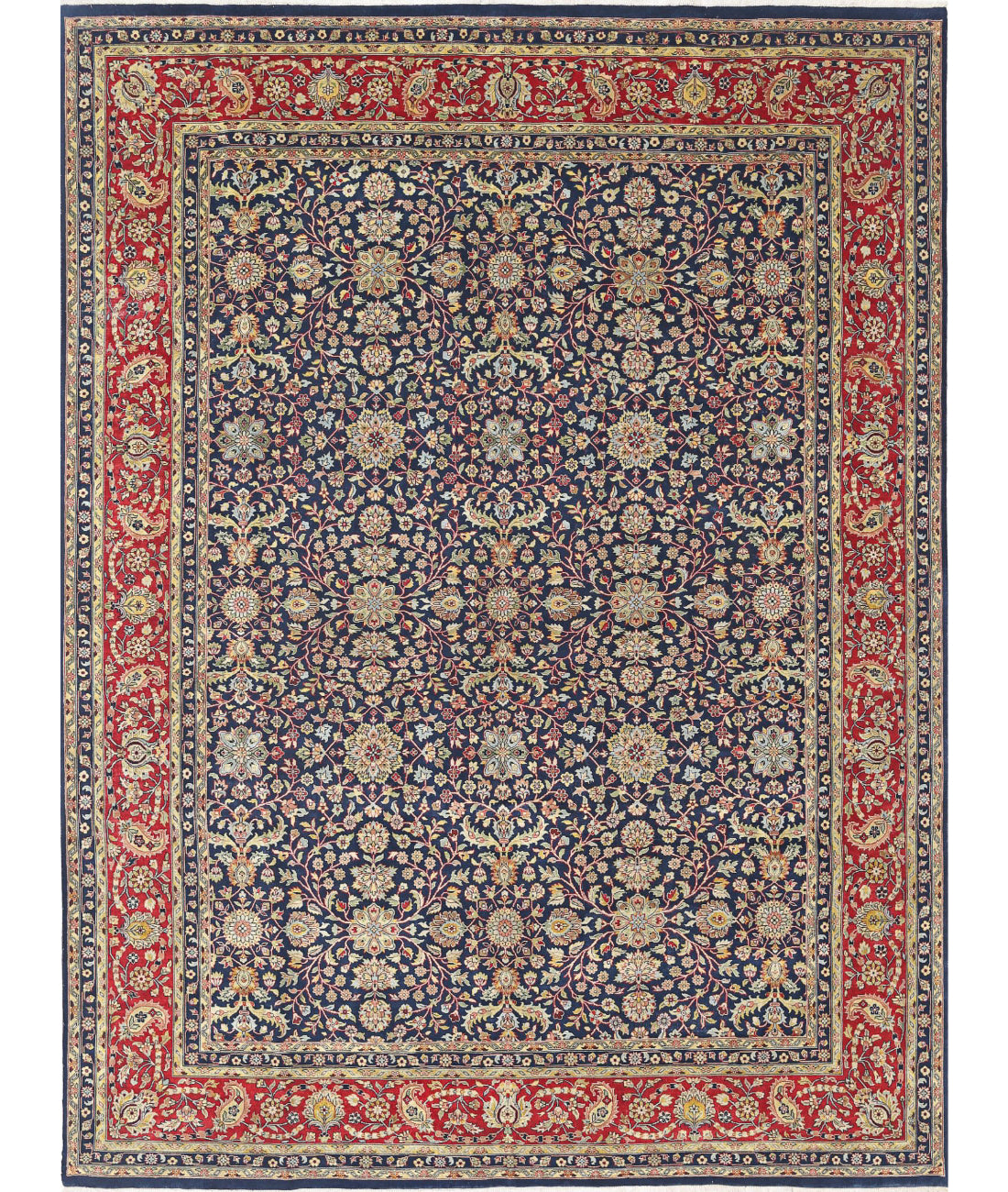 Heritage 8'9'' X 11'11'' Hand-Knotted Wool Rug 8'9'' x 11'11'' (273 X 368) / Blue / Red