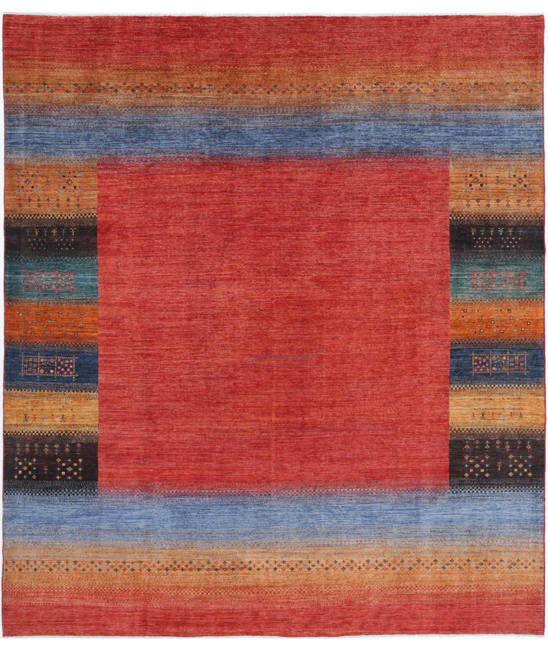 Gabbeh 8'4'' X 9'7'' Hand-Knotted Wool Rug 8'4'' x 9'7'' (250 X 288) / Multi / Multi