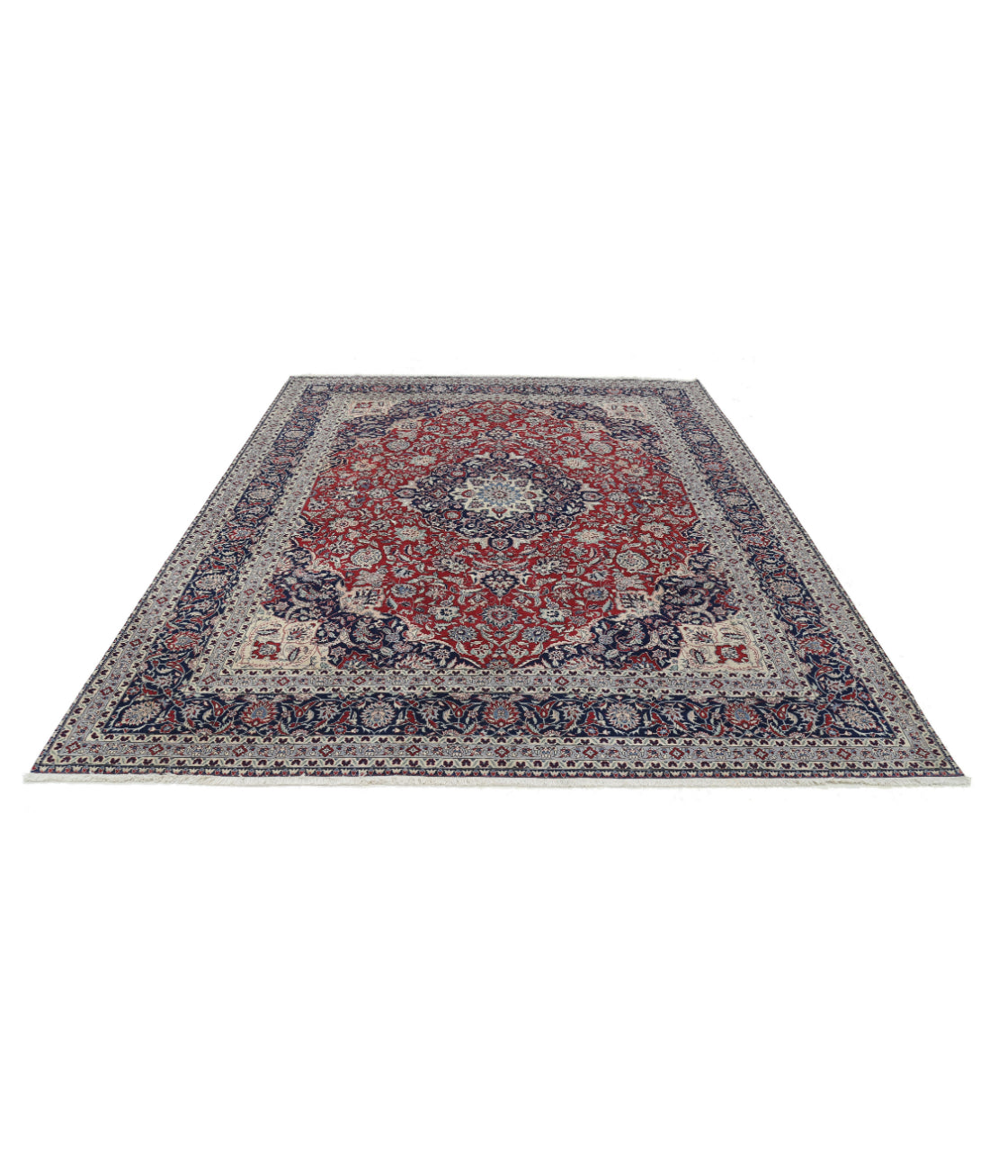 Heritage 8'1'' X 9'11'' Hand-Knotted Wool Rug 8'1'' x 9'11'' (243 X 298) / Red / Blue