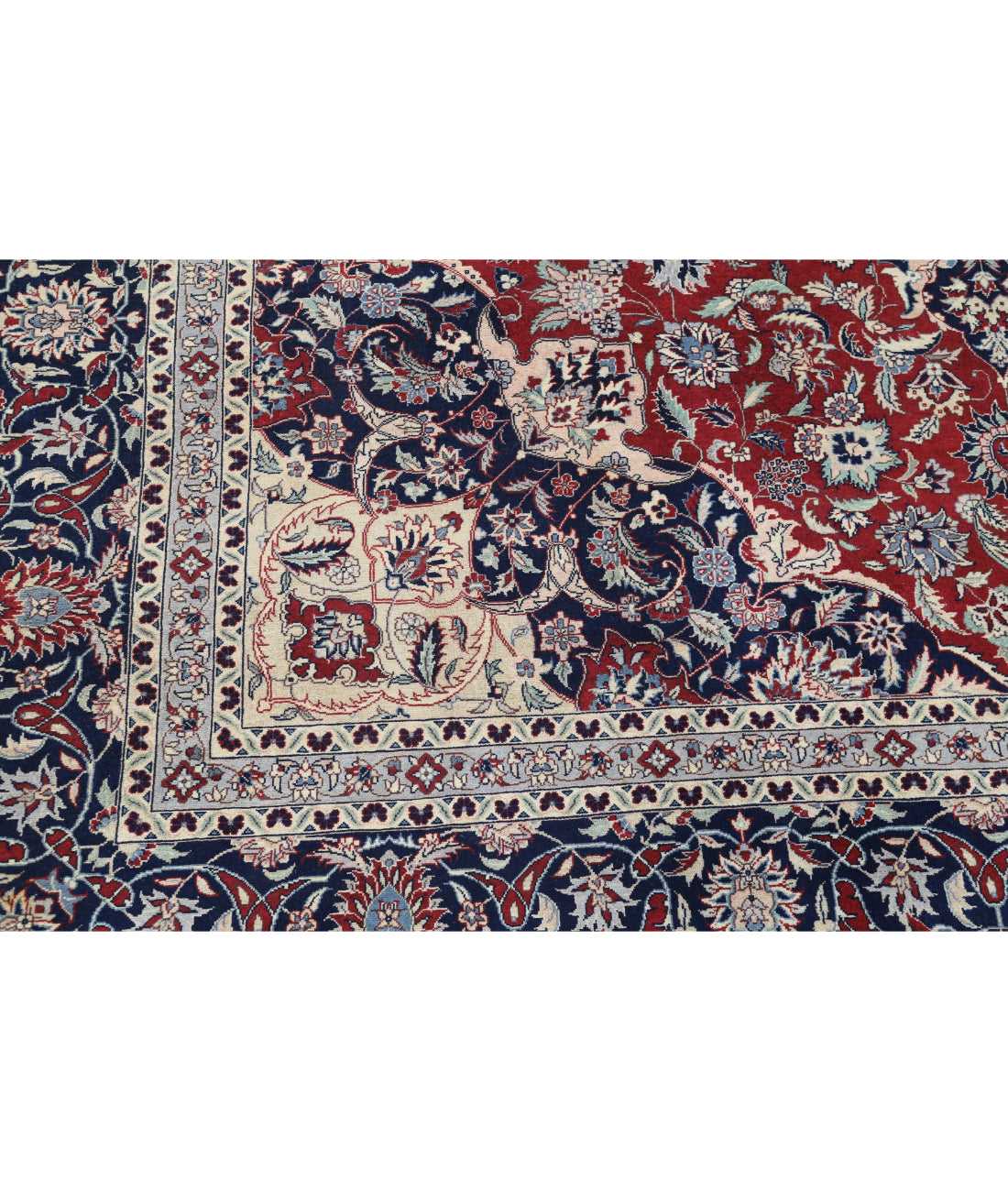 Heritage 8'1'' X 9'11'' Hand-Knotted Wool Rug 8'1'' x 9'11'' (243 X 298) / Red / Blue