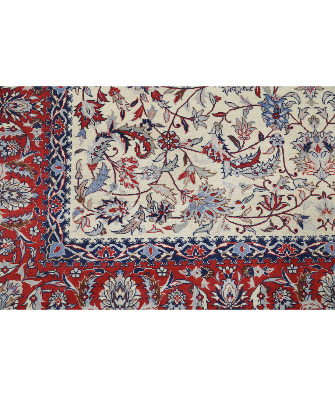 Heritage 6'0'' X 9'1'' Hand-Knotted Wool Rug 6'0'' x 9'1'' (180 X 273) / Ivory / Red