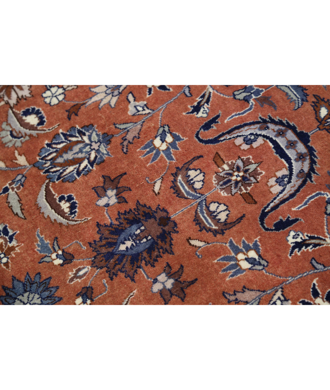 Heritage 9'1'' X 9'2'' Hand-Knotted Wool Rug 9'1'' x 9'2'' (273 X 275) / Rust / Blue