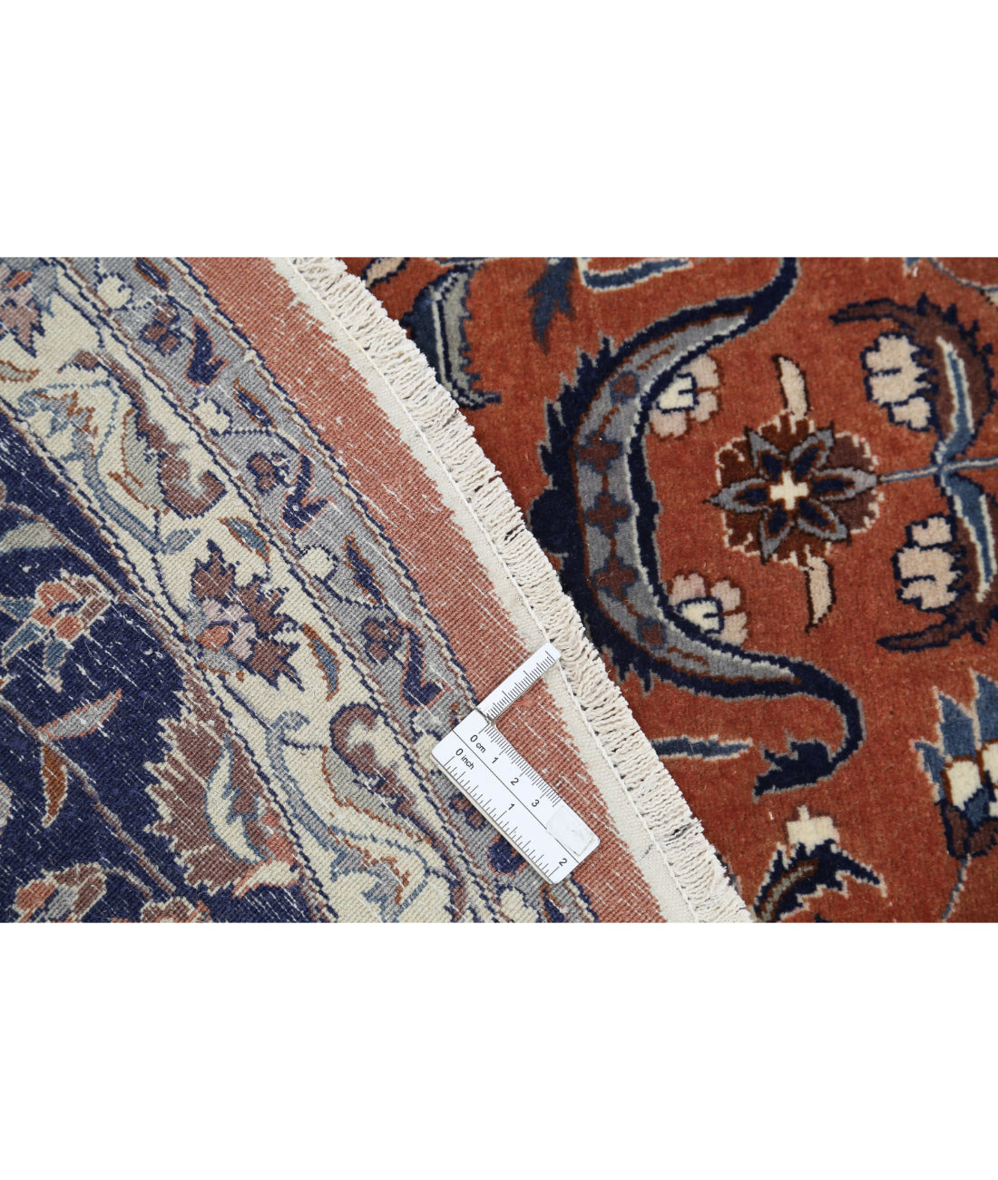 Heritage 9'1'' X 9'2'' Hand-Knotted Wool Rug 9'1'' x 9'2'' (273 X 275) / Rust / Blue