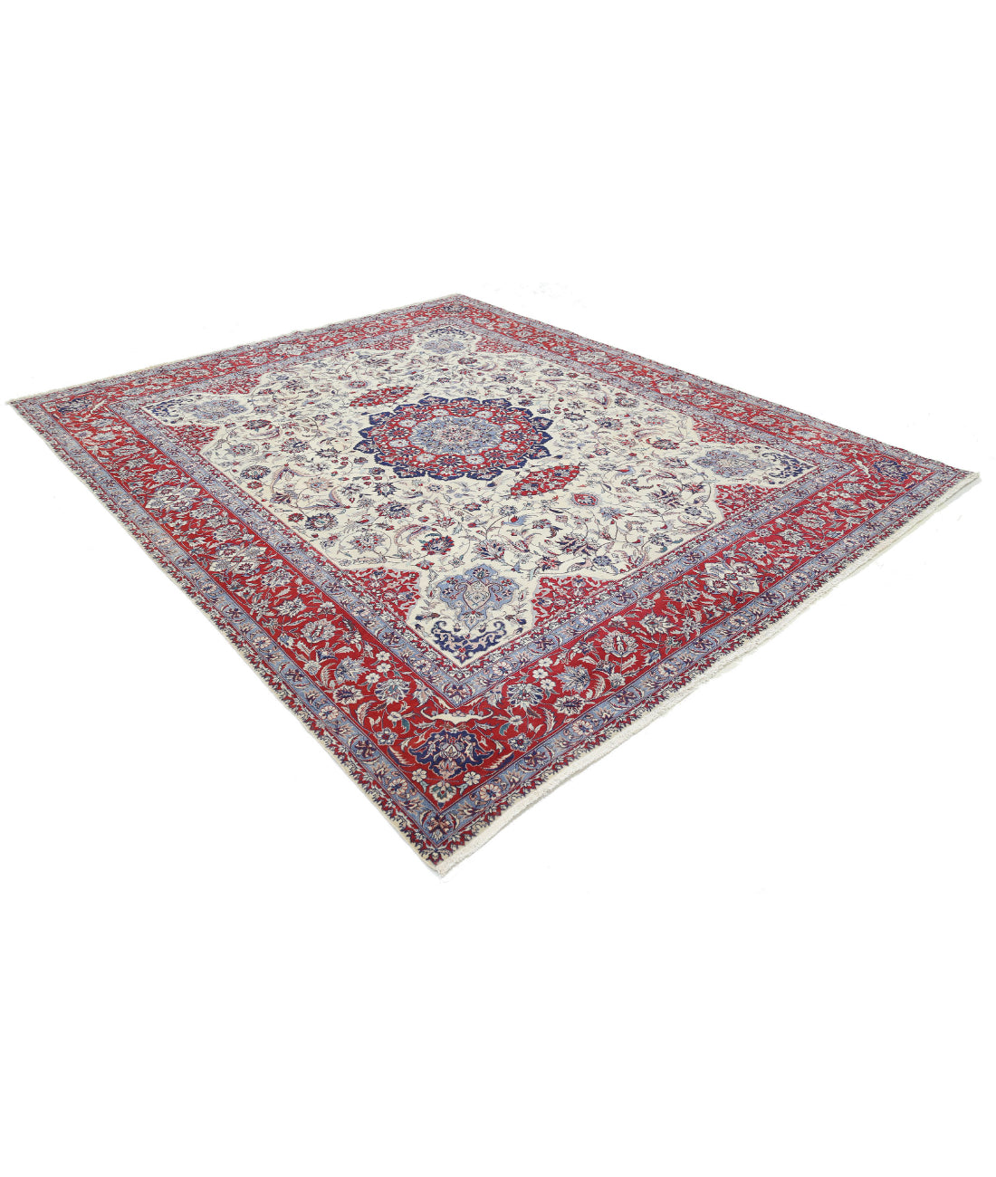 Heritage 8'4'' X 9'11'' Hand-Knotted Wool Rug 8'4'' x 9'11'' (250 X 298) / Ivory / Red