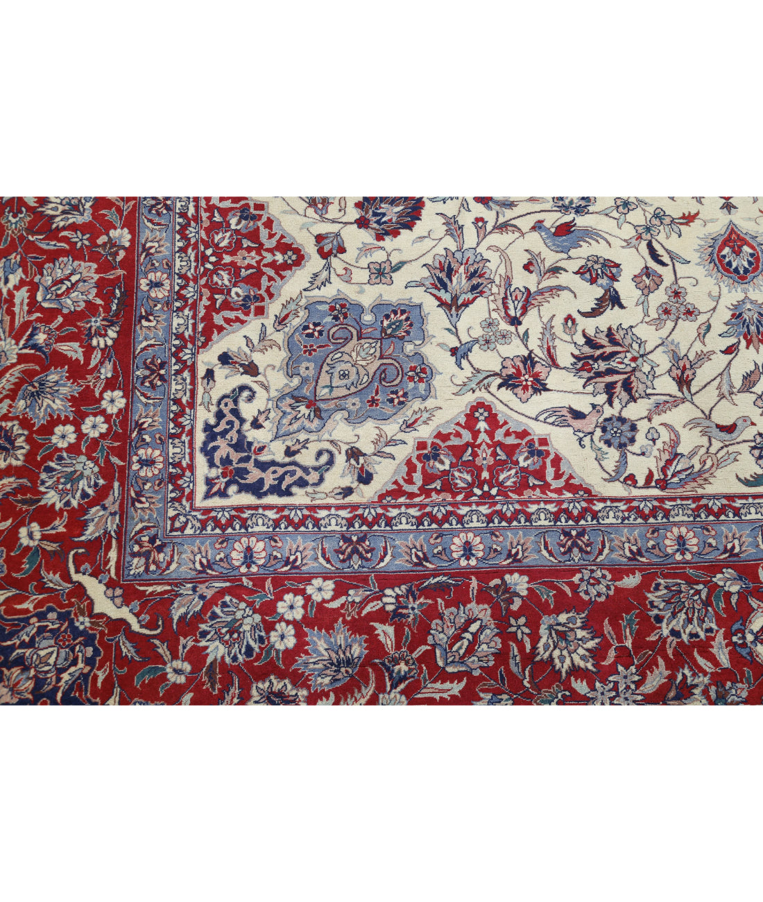 Heritage 8'4'' X 9'11'' Hand-Knotted Wool Rug 8'4'' x 9'11'' (250 X 298) / Ivory / Red