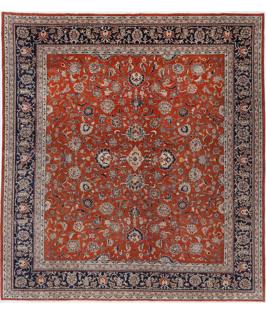 Heritage 8'5'' X 9'3'' Hand-Knotted Wool Rug 8'5'' x 9'3'' (253 X 278) / Red / Blue