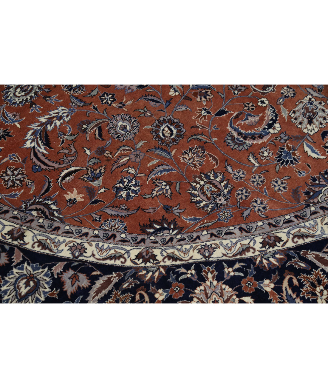Heritage 8'10'' X 9'0'' Hand-Knotted Wool Rug 8'10'' x 9'0'' (265 X 270) / Brown / Blue