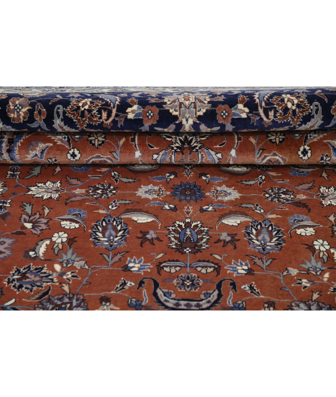 Heritage 8'10'' X 9'0'' Hand-Knotted Wool Rug 8'10'' x 9'0'' (265 X 270) / Brown / Blue
