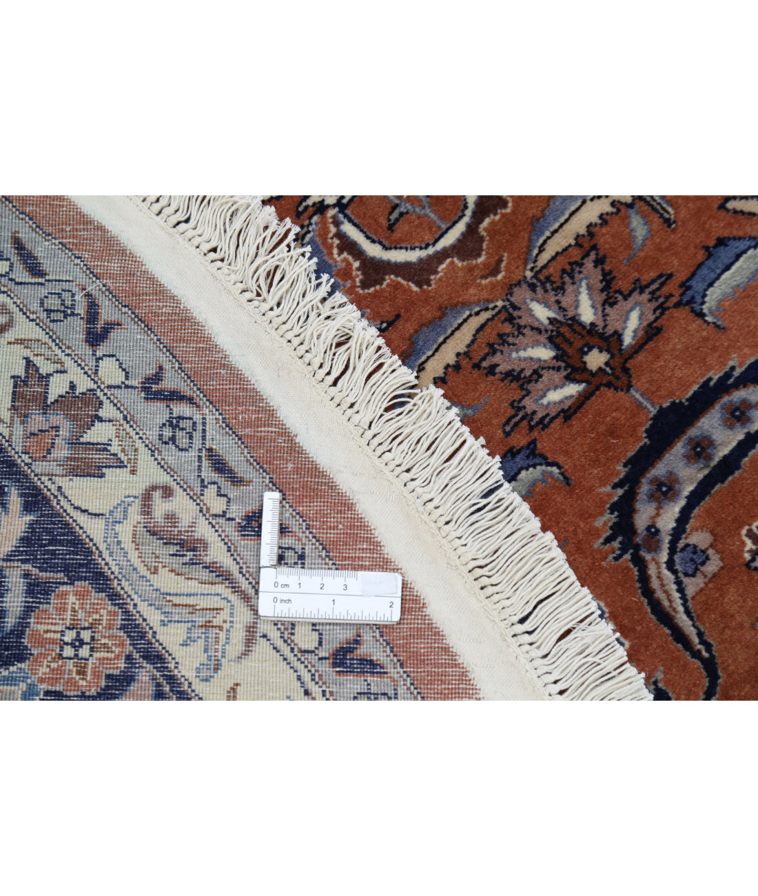 Heritage 8'10'' X 9'0'' Hand-Knotted Wool Rug 8'10'' x 9'0'' (265 X 270) / Brown / Blue