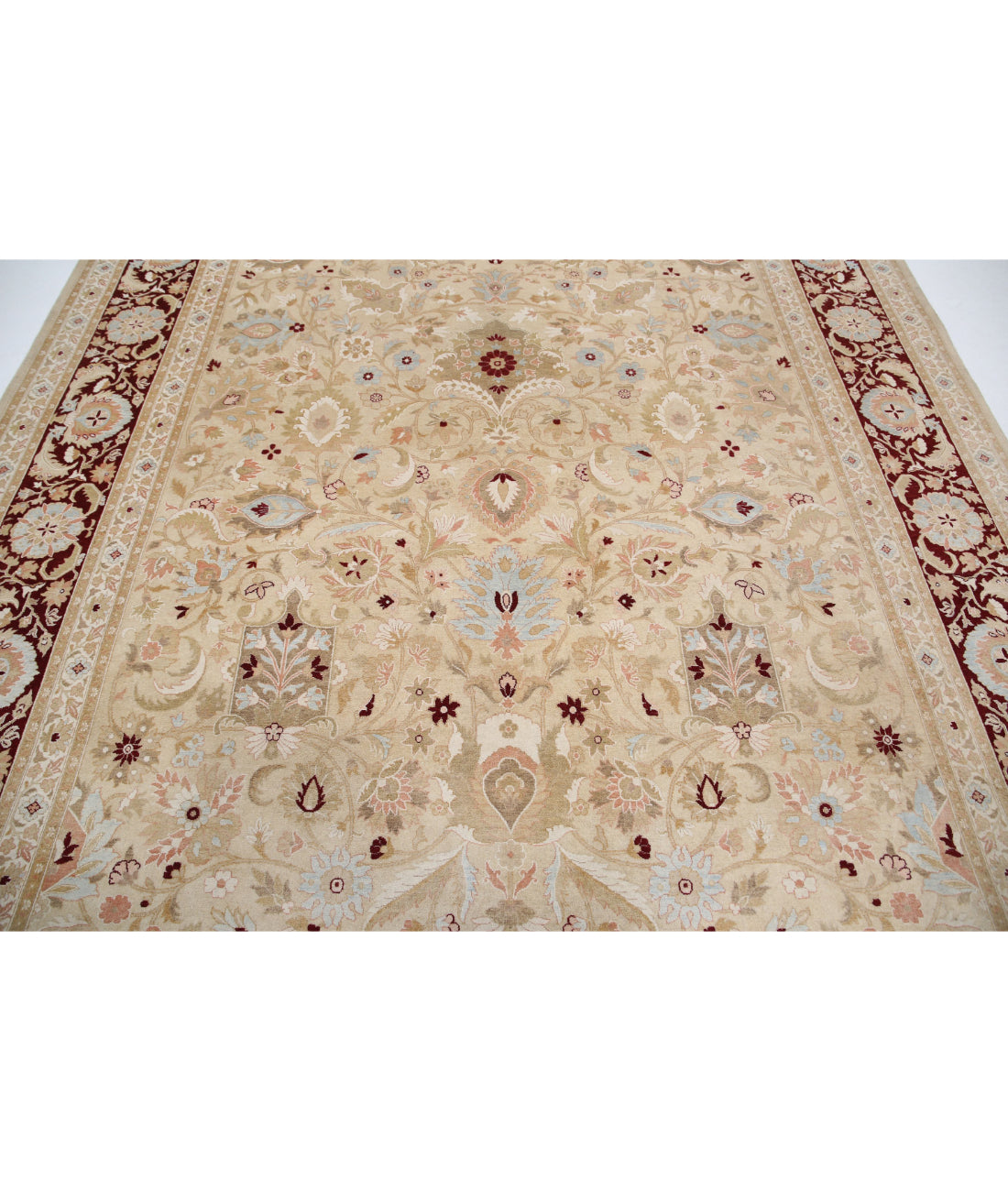 Heritage 8'1'' X 10'5'' Hand-Knotted Wool Rug 8'1'' x 10'5'' (243 X 313) / Beige / Burgundy