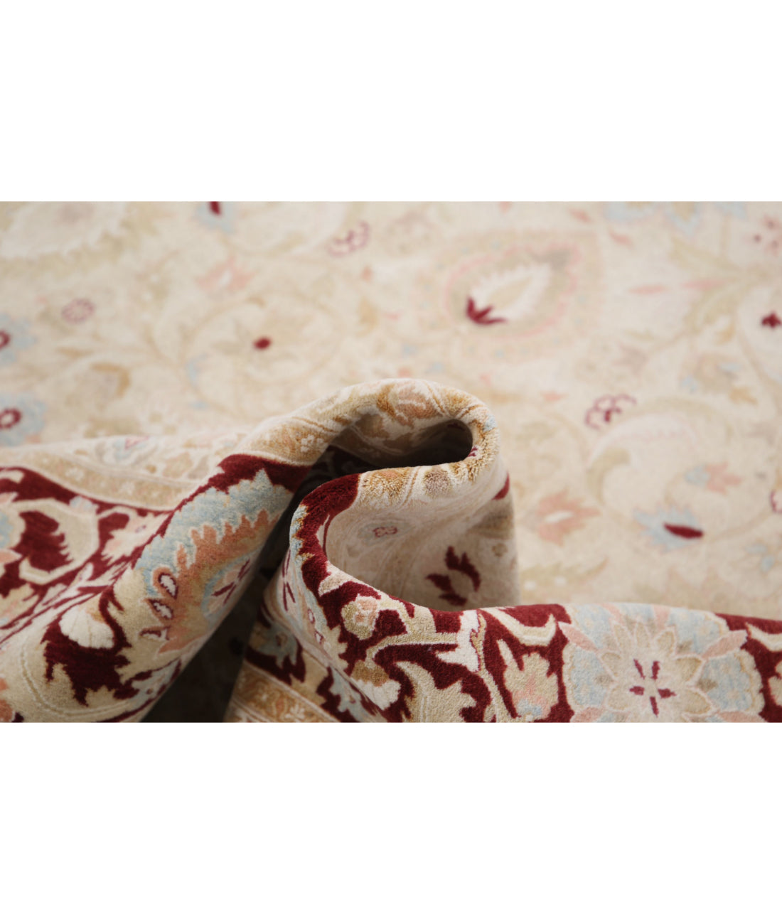 Heritage 8'1'' X 10'5'' Hand-Knotted Wool Rug 8'1'' x 10'5'' (243 X 313) / Beige / Burgundy