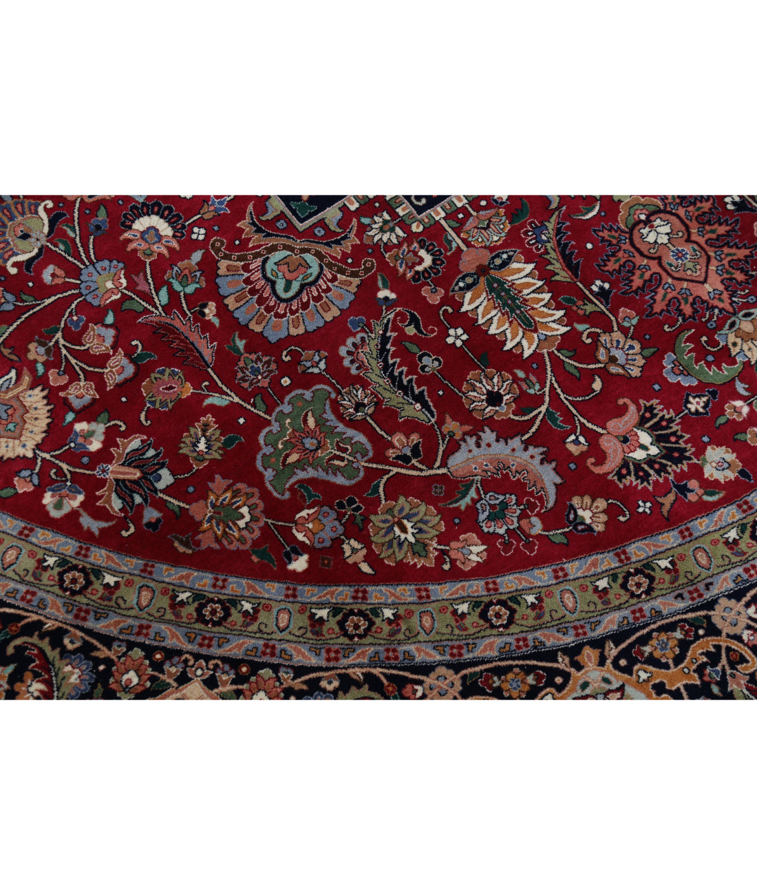 Heritage 8'0'' X 8'3'' Hand-Knotted Wool Rug 8'0'' x 8'3'' (240 X 248) / Pink / Blue