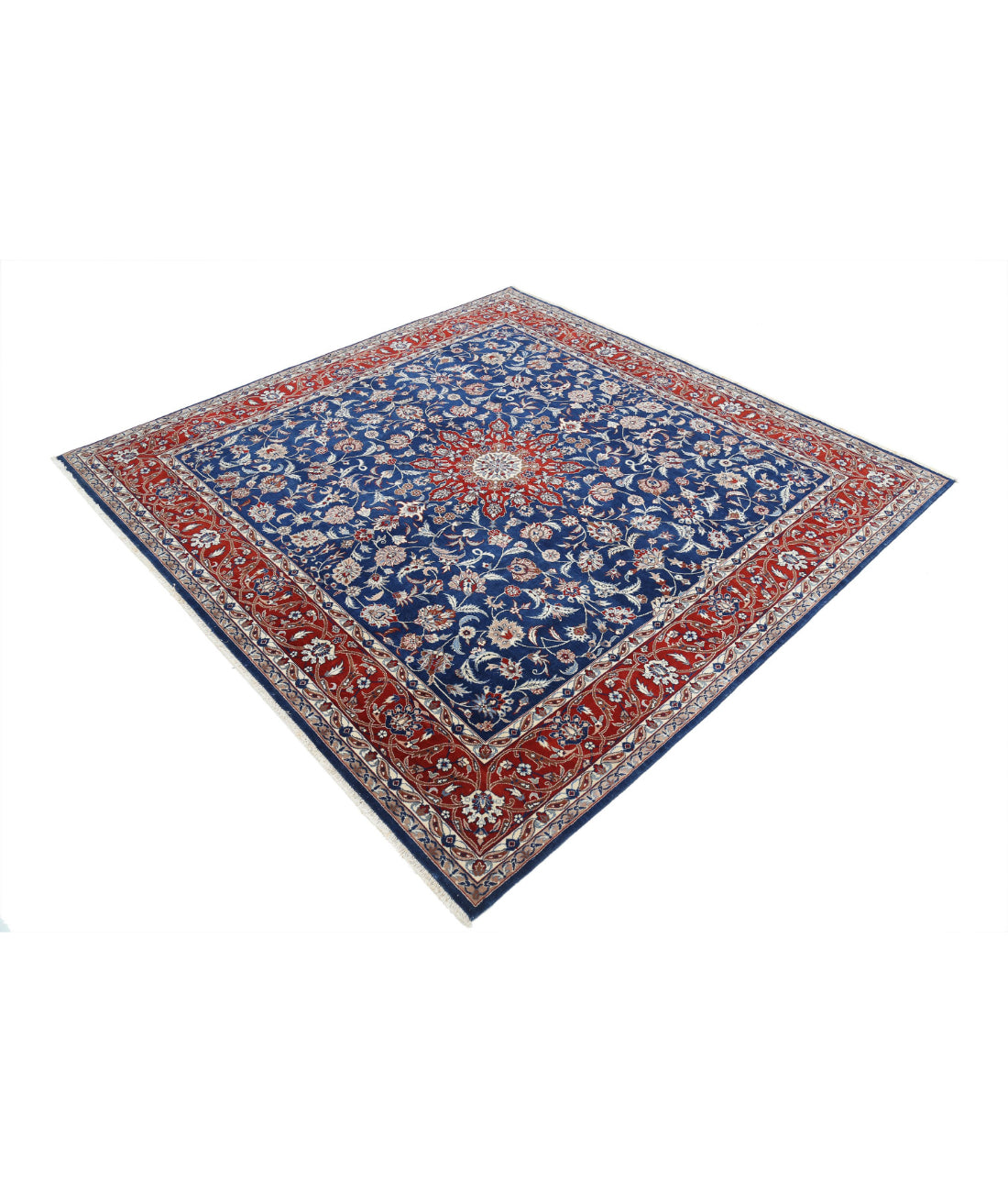 Heritage 6'6'' X 6'8'' Hand-Knotted Wool Rug 6'6'' x 6'8'' (195 X 200) / Blue / Red