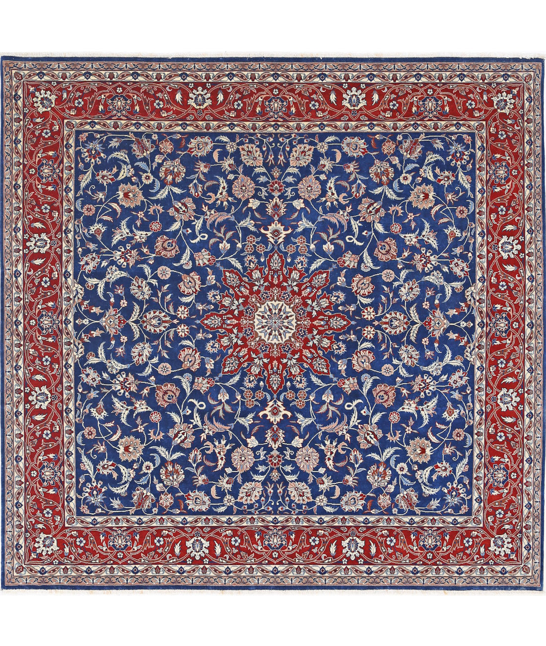 Heritage 6'6'' X 6'8'' Hand-Knotted Wool Rug 6'6'' x 6'8'' (195 X 200) / Blue / Red