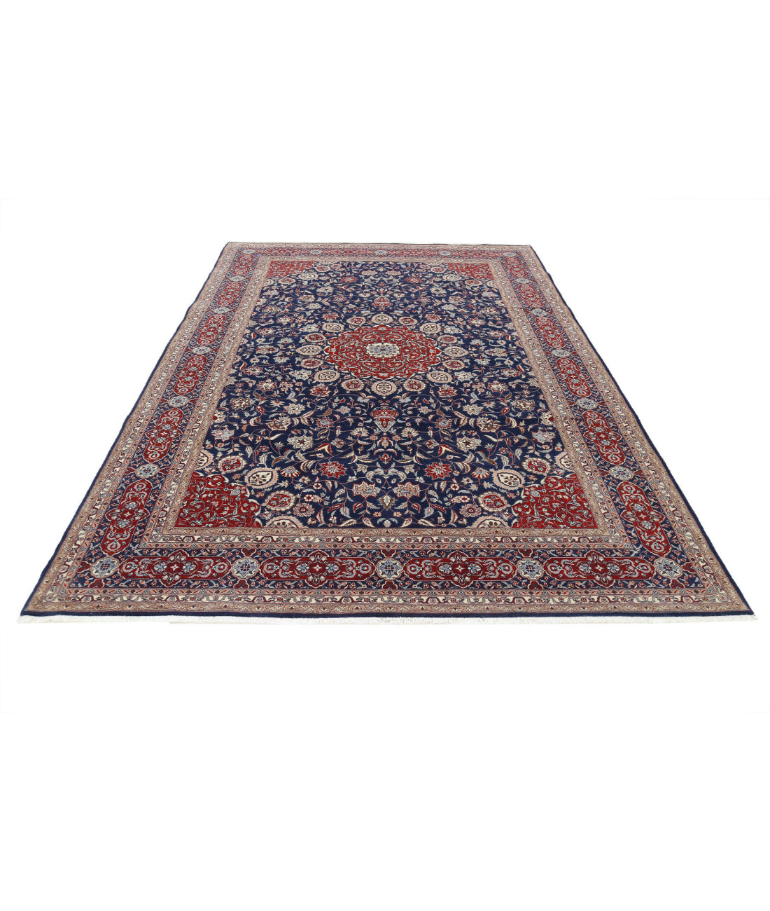 Heritage 6'8'' X 9'10'' Hand-Knotted Wool Rug 6'8'' x 9'10'' (200 X 295) / Blue / Red