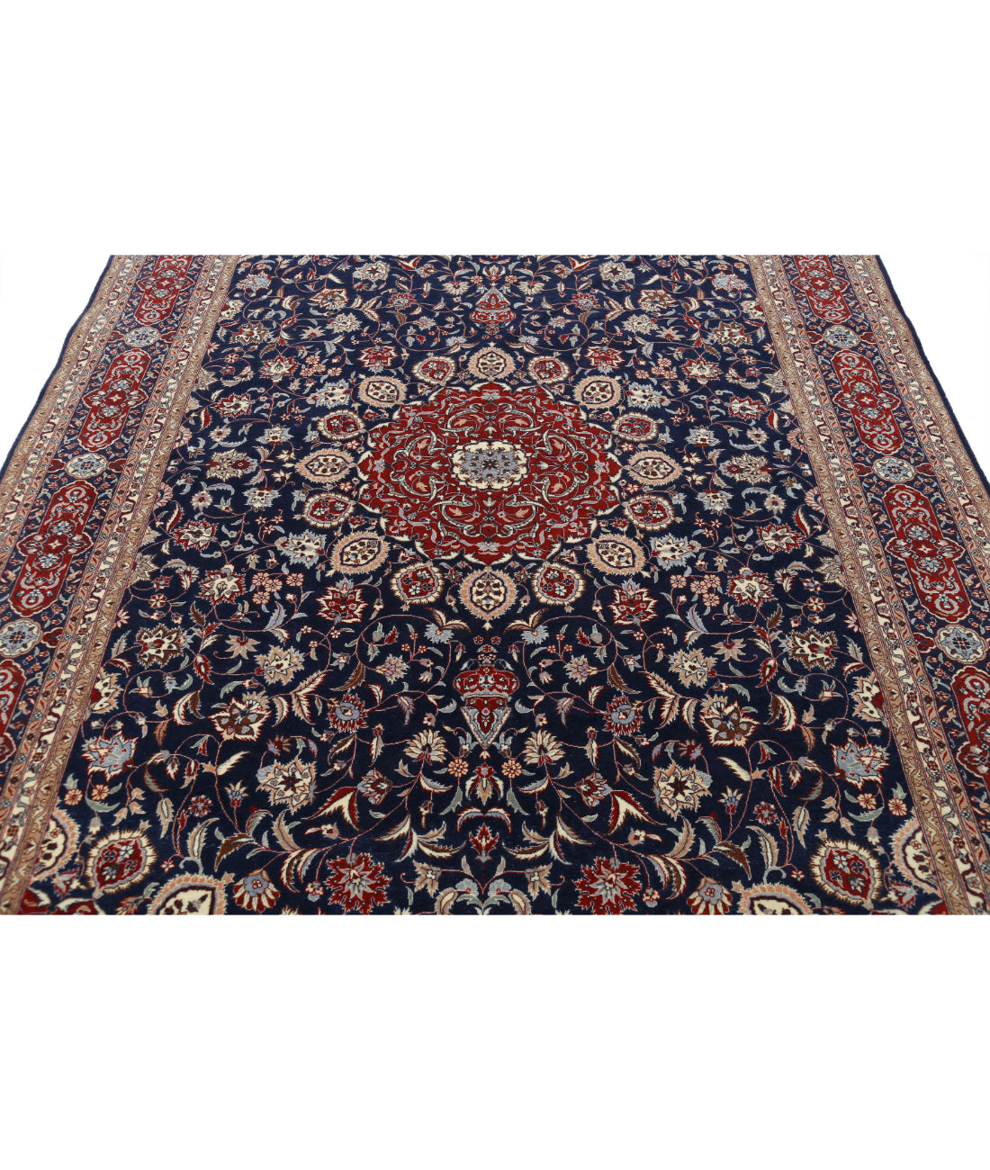 Heritage 6'8'' X 9'10'' Hand-Knotted Wool Rug 6'8'' x 9'10'' (200 X 295) / Blue / Red