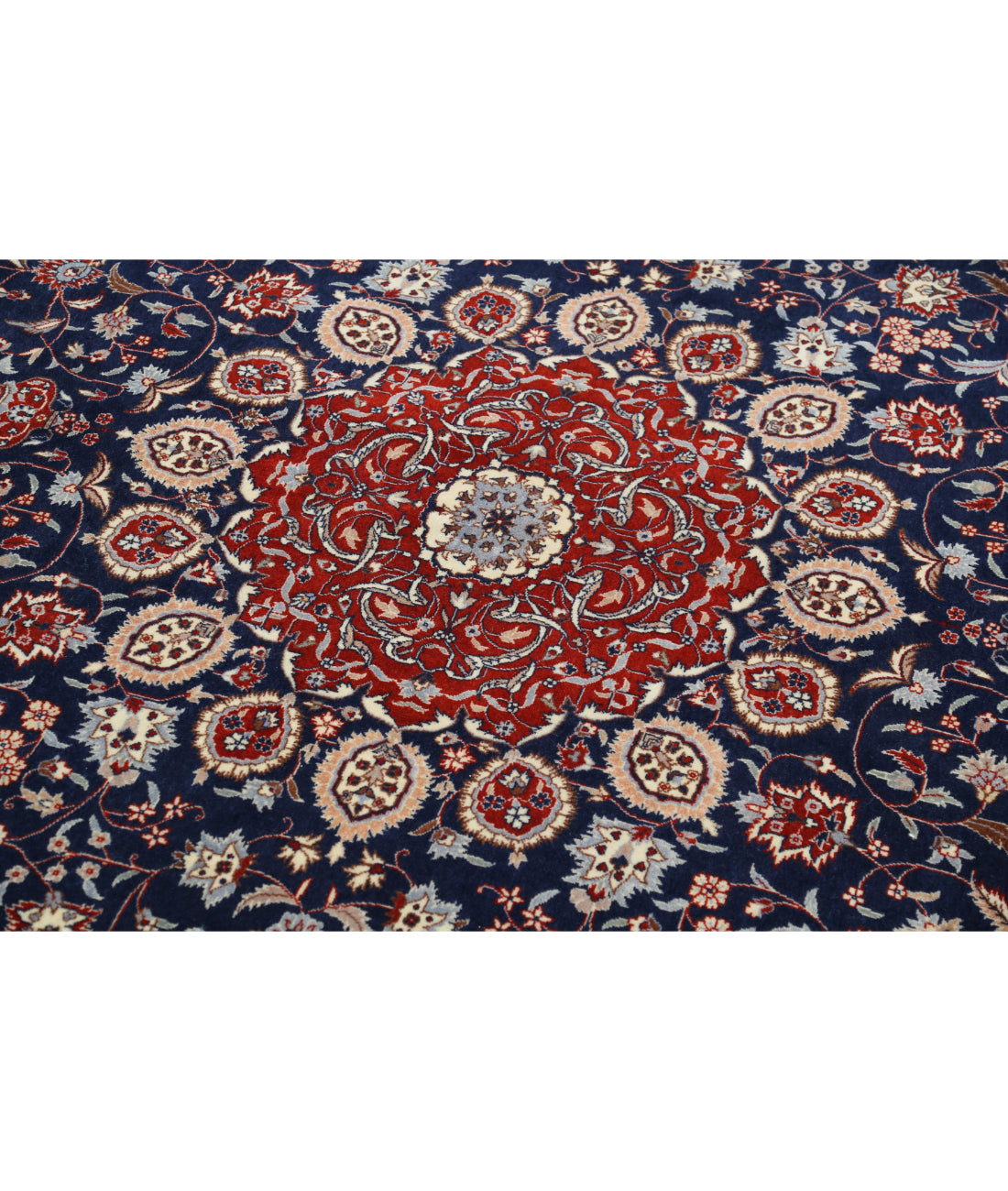 Heritage 6'8'' X 9'10'' Hand-Knotted Wool Rug 6'8'' x 9'10'' (200 X 295) / Blue / Red