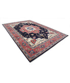 Heriz 9'11'' X 14'6'' Hand-Knotted Wool Rug 9'11'' x 14'6'' (298 X 435) / Blue / Pink
