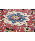 Heriz 9'11'' X 14'6'' Hand-Knotted Wool Rug 9'11'' x 14'6'' (298 X 435) / Blue / Pink