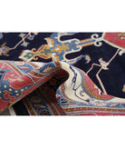 Heriz 9'11'' X 14'6'' Hand-Knotted Wool Rug 9'11'' x 14'6'' (298 X 435) / Blue / Pink