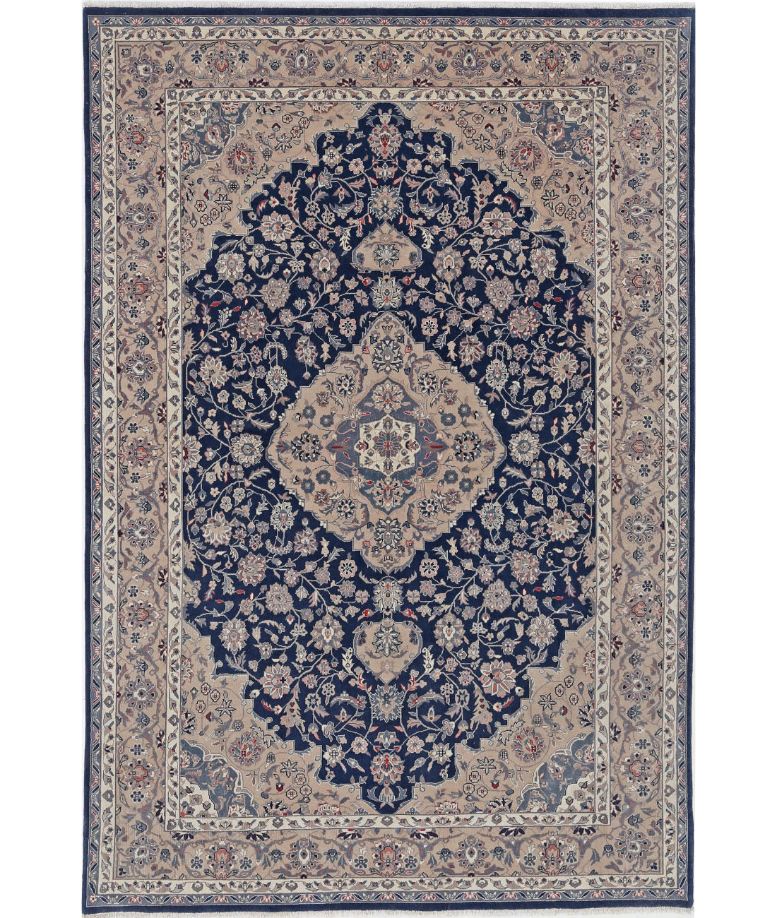 Heritage 5'11'' X 8'10'' Hand-Knotted Wool Rug 5'11'' x 8'10'' (178 X 265) / Blue / Taupe