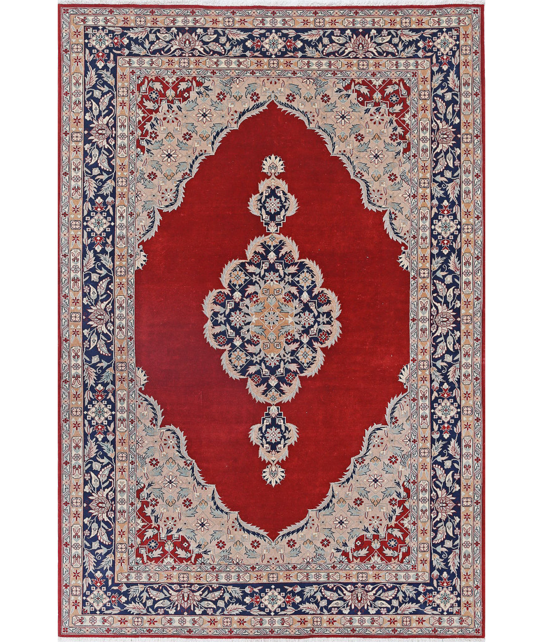 Heritage 6'0'' X 8'11'' Hand-Knotted Wool Rug 6'0'' x 8'11'' (180 X 268) / Red / Blue
