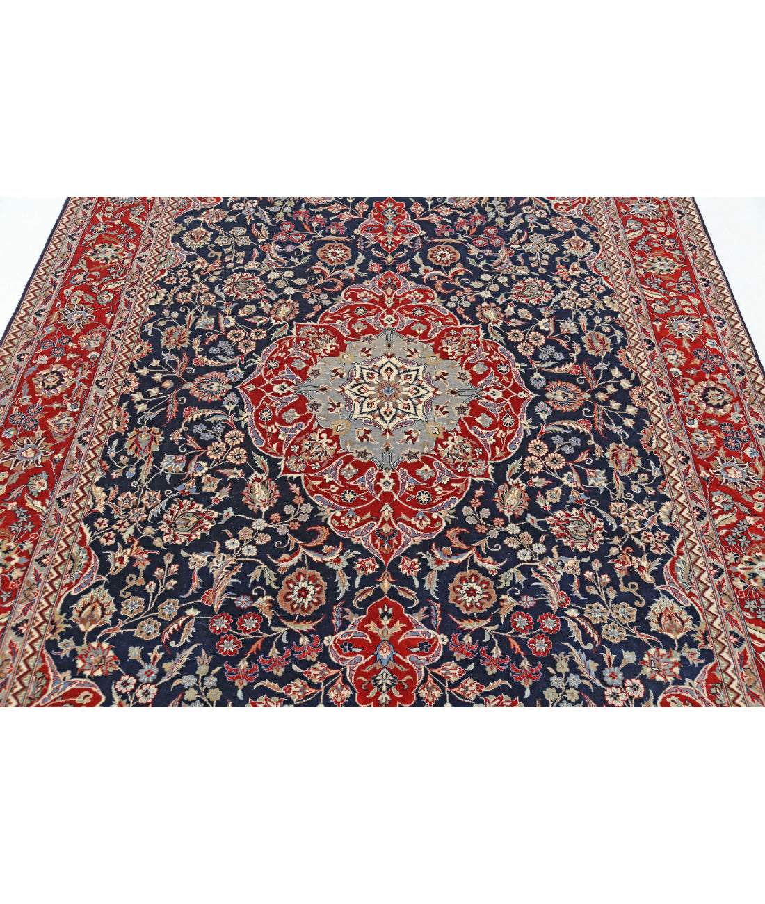 Heritage 6'0'' X 9'0'' Hand-Knotted Wool Rug 6'0'' x 9'0'' (180 X 270) / Blue / Red