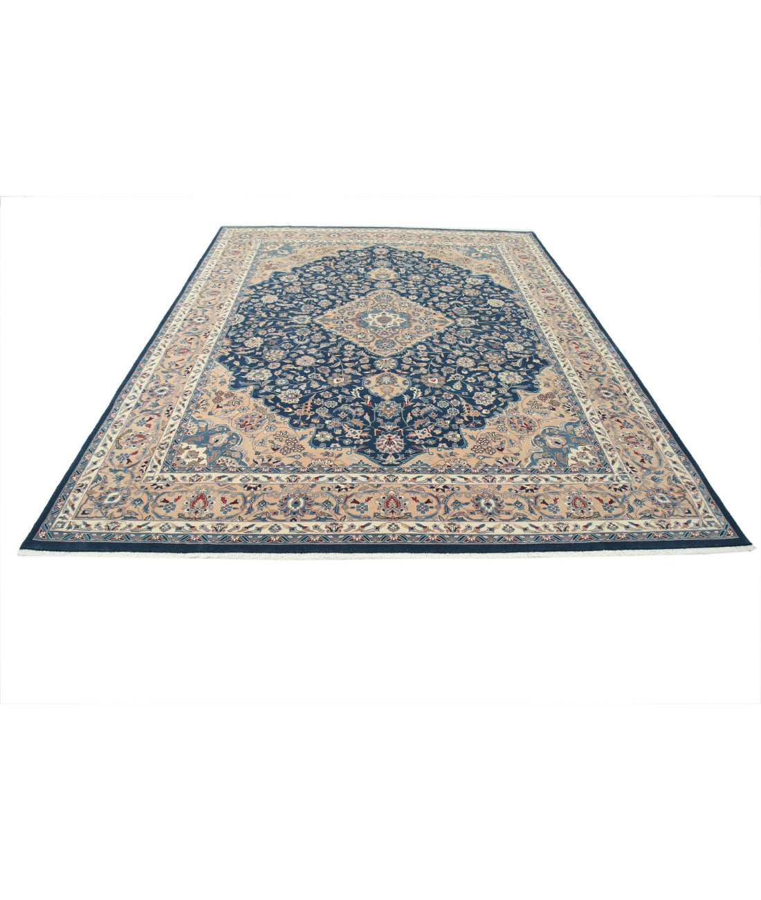 Heritage 8'0'' X 10'1'' Hand-Knotted Wool Rug 8'0'' x 10'1'' (240 X 303) / Blue / Taupe